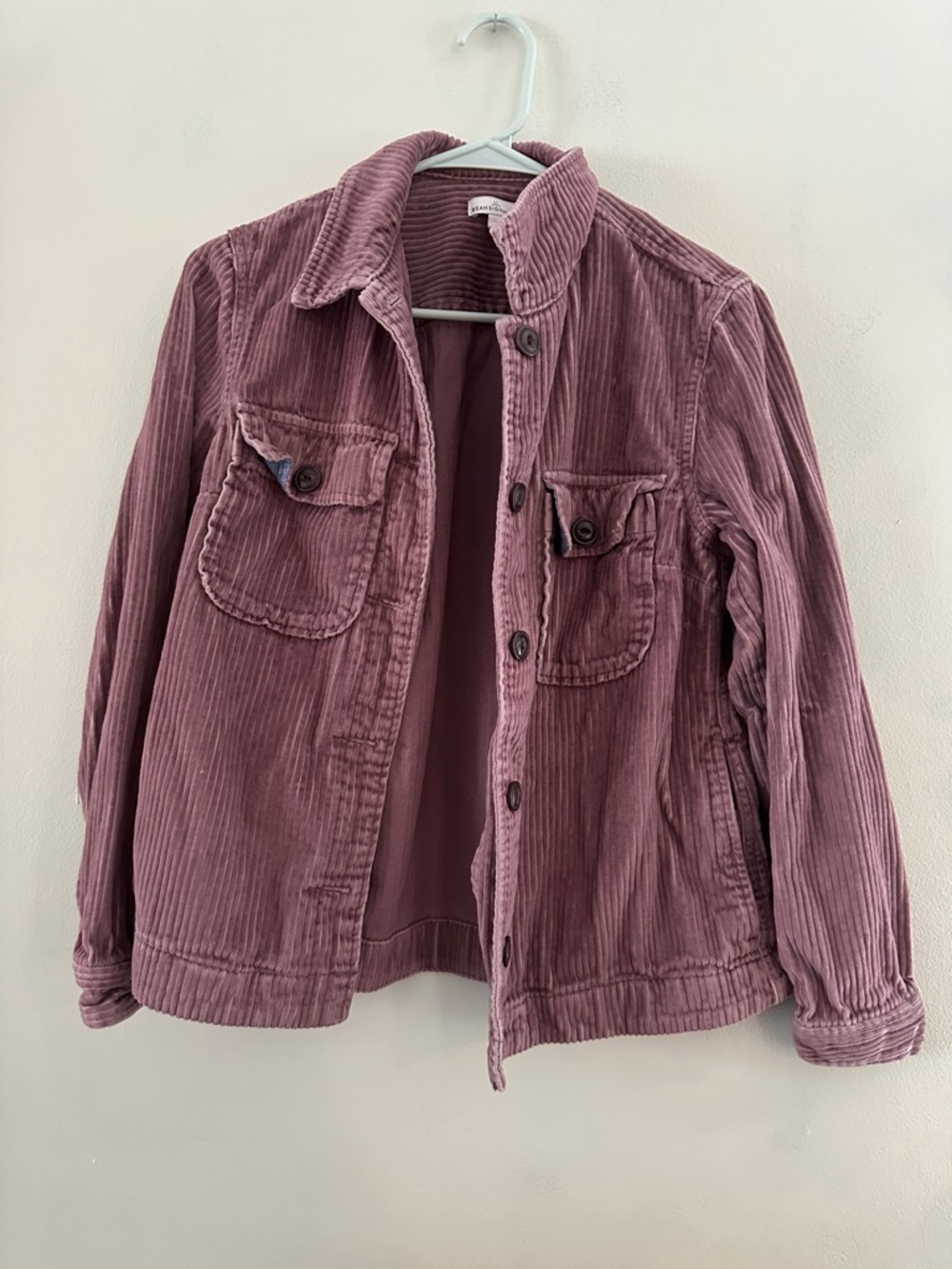 Signature Dusty Rose Corduroy Shirt Jacket